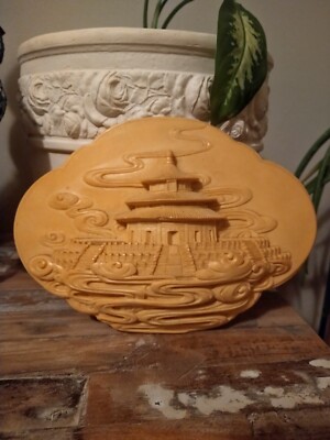 3D Chinese scene plaque