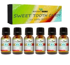 Premium Grade Fragrance Oil -Sweet Tooth Candy- Gift Set 6/10ml Cotton Candy