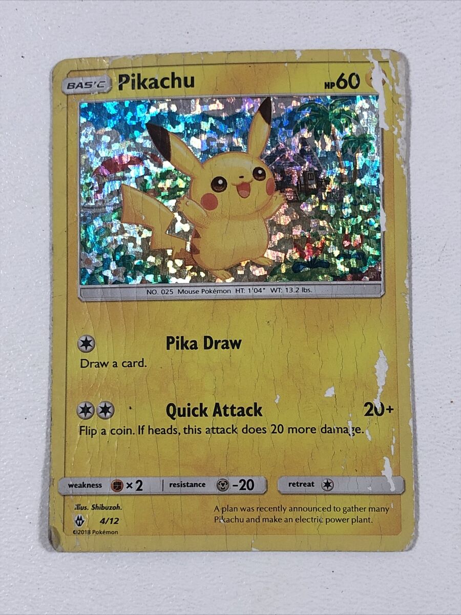 Pokemon Pikachu 4/12 McDonald's Promo 2018 Holo. | eBay Pokemon Pikachu 4/12 McDonald's Promo 2018 Holo. | eBay
