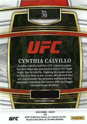2022 Select UFC #1-300 Rookies (RC) & Veterans (Concourse, Premier, Octagonside) - Picture 140 of 316