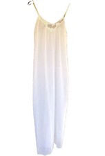 Sheer GOWN Sm DIANE VON FURSTENBURG White Vtg