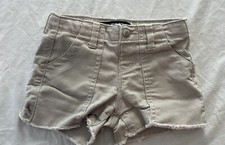 Blue Spice - Beige Girls Denim Shorts - Cut Offs-Distressed Size S