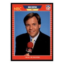 1989 Pro Set Announcers #23 Bob Costas Football Card