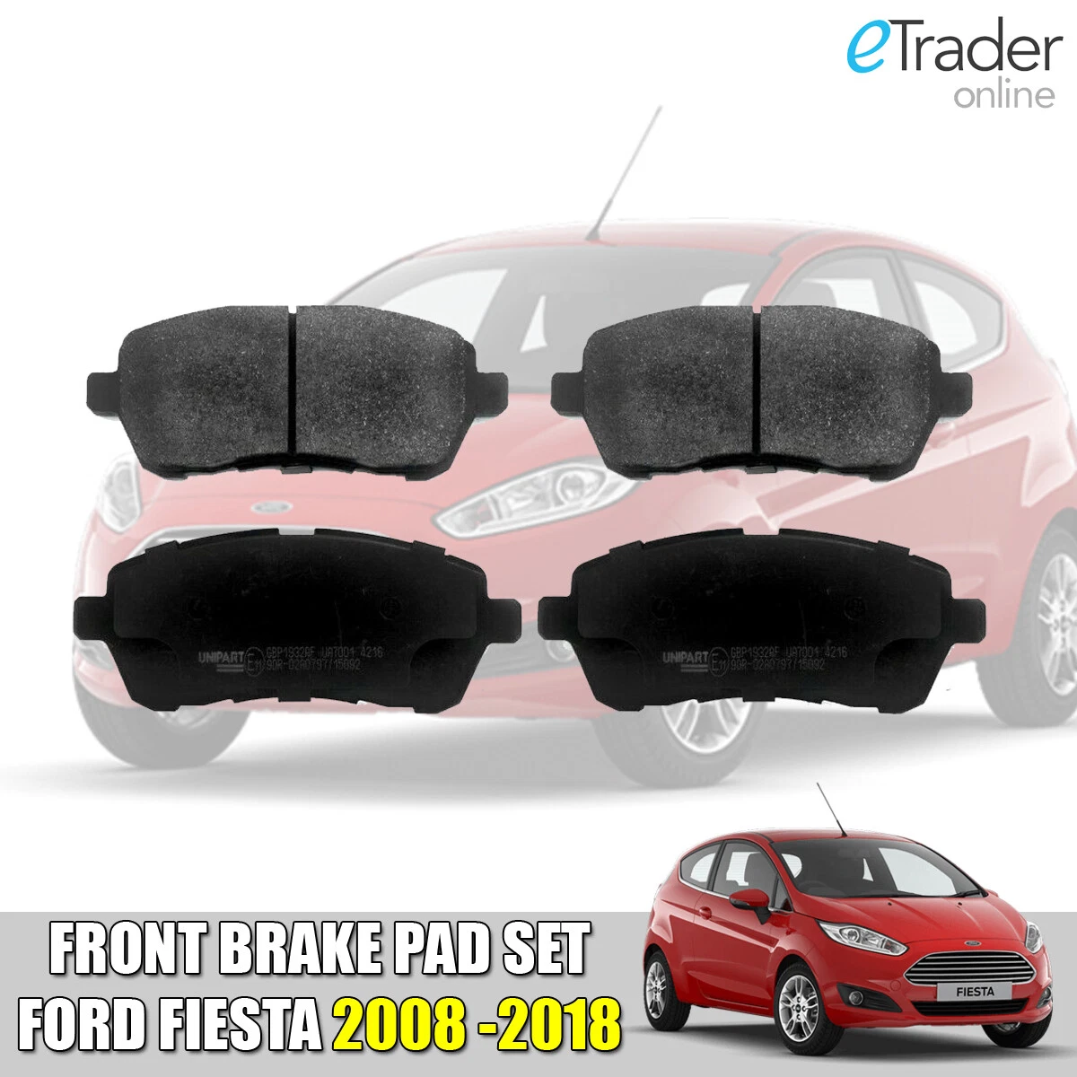 For Ford - Fiesta MK6 1.25 1.4 1.6 2002-2007 Front 258mm Brake Discs