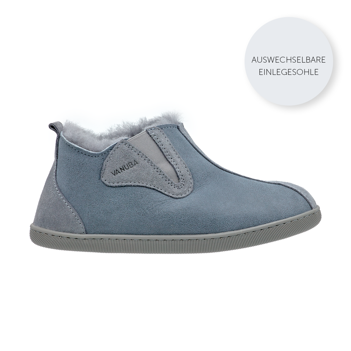 PERFECT GIFT Vanuba Columbia Premium Hausschuhe Braun Leder Fell 36-41