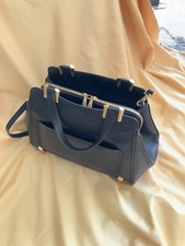Zac Posen Black Leather Satchel / Shoulder Handbag