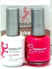 NOBILITY Gel Nail Polish 0.5fl.oz UV/LED Gel Color Duo NBCS061- Silk Ribbon