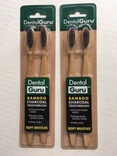 DENTAL GURU BAMBOO CHARCOAL TOOTHBRUSH - ONLY 16.99 for 4