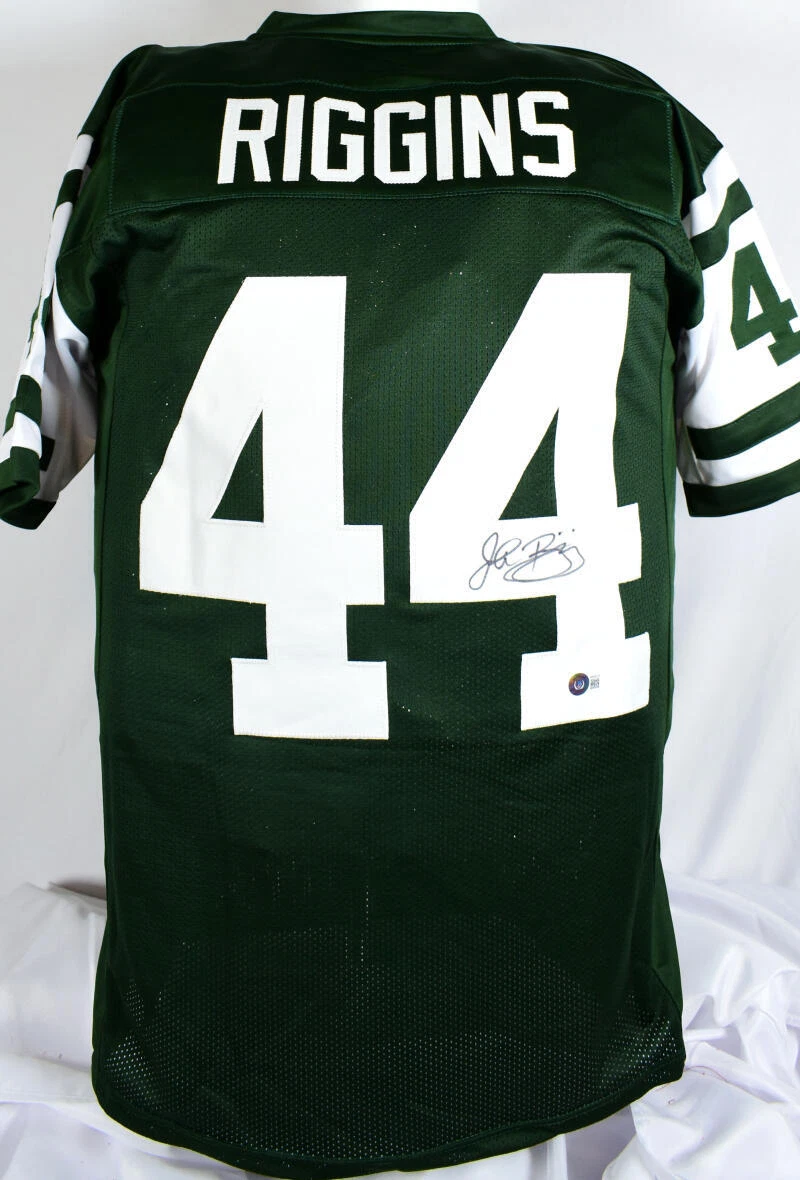 John Riggins Autographed Green Pro Style Jersey Beckett W