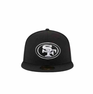 San Francisco 49ers New Era Team 59FIFTY NFL Black/White Fitted