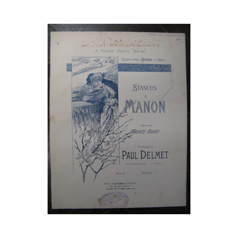 Delmet Paul Stanzas To Manon Singer Piano | eBay