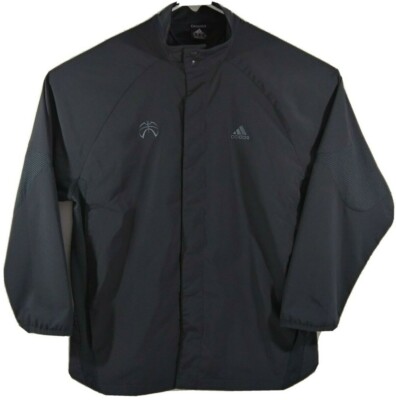 Adidas Clima 365 Snap Jacket XStatic Climalite Mens XL Charcoal Gray Windbreaker