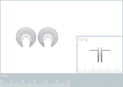 Boucles D'oreilles Créoles Argent 925 Rhodié - Cercles, Sans Nickel, Neuves Avec étiquette