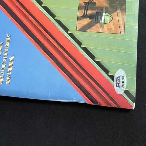 Harry Caray Signed 1992 Giants Spring Training Magazine Holy Cow Inscription PSA - Picture 3 of 10