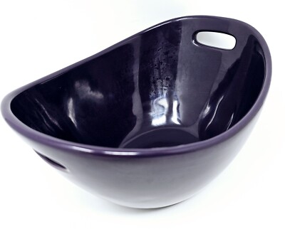 Rachael Ray Purple Plum Stoneware Baking Dish Mixing Bowl 10