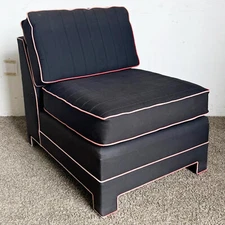 Postmodern Black and Pink Sofa Lounge Chair