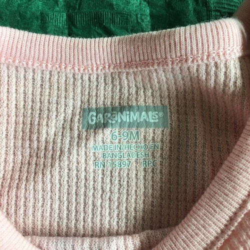 Neu mit Etikett Garanimals rosa Langarm Einhorn Herz Einteiler 6-9 Monate - Bild 4 von 6