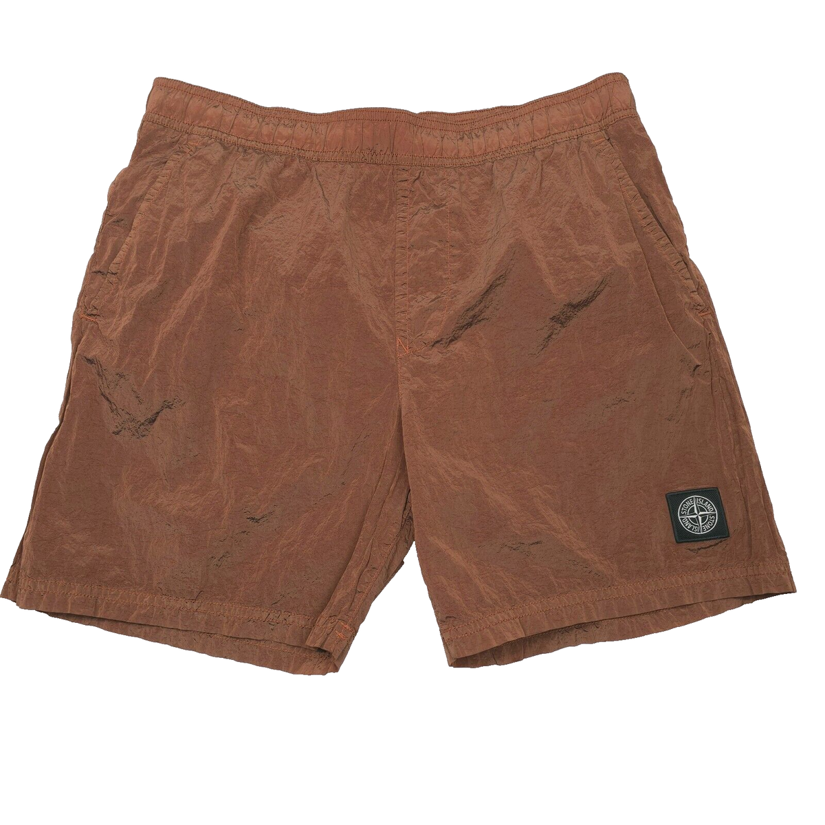 Stone Island Swim Trunk Shorts Mens Small Nylon Metal Rust Copper