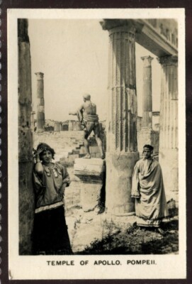 Tabakkarte,Kavander,PEEPS INTO MANY LANDS,3.Med,1929,Pompeji,Italien,#6L