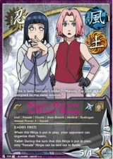 Sakura Haruno & Hinata Hyuga - N-729 - Rare - 1st Edition Broken Promise NM/LP -