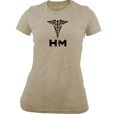 Women's Officially Licensed Navy Hospital Corpsman (HM) Rating Badge T-Shirt