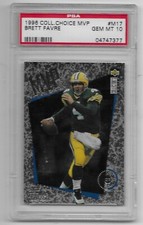 1996 Brett Favre PSA 10 GEM MINT, Collector's Choice, MVP, #M17, Packers