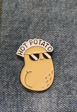 HOT POTATO IN SHADES- ENAMEL / LAPEL PIN-NEXT DAY SHIPPING