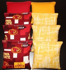 IOWA STATE University Cornhole Bean Bags 8 ACA Regulation ISU Cyclones Toss Bags