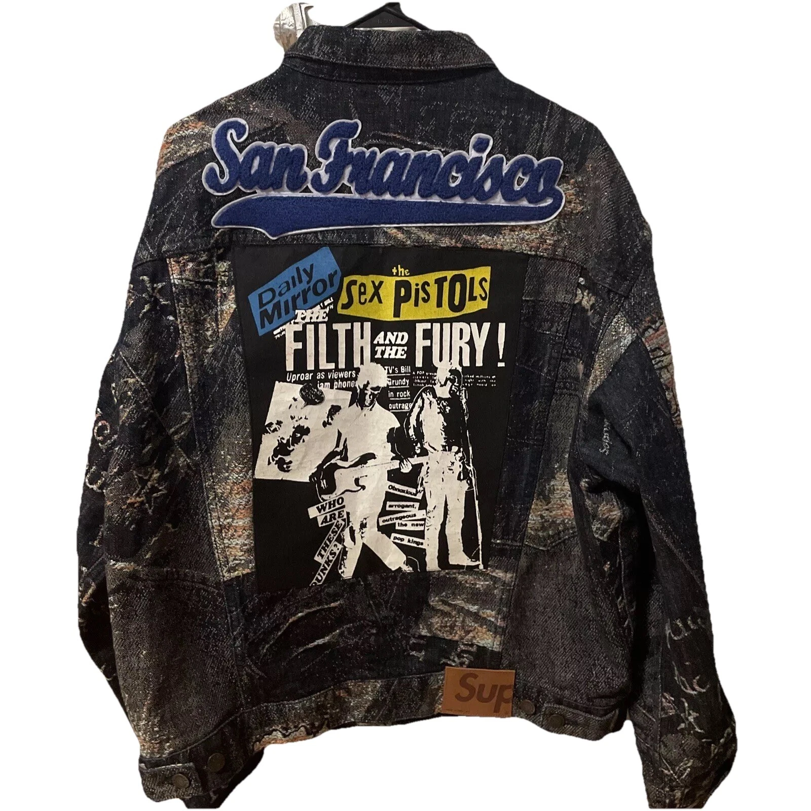 Veste en jean Supreme Archive taille Large