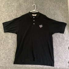 Cutter & Buck Polo Shirt Mens Large Black World Series 2000 Yankees Mets