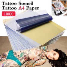 100X A4 Tattoo Thermal Carbon/Copy Stencil Transfer Paper Tracing Kit Delicate