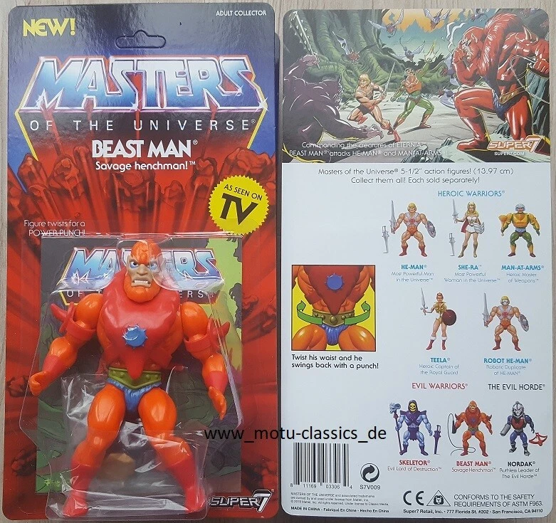 MOTU NEO VINTAGE SUPER7 WAVE 2 Masters Robot He Man Beast Man Teela He Ro Eldor