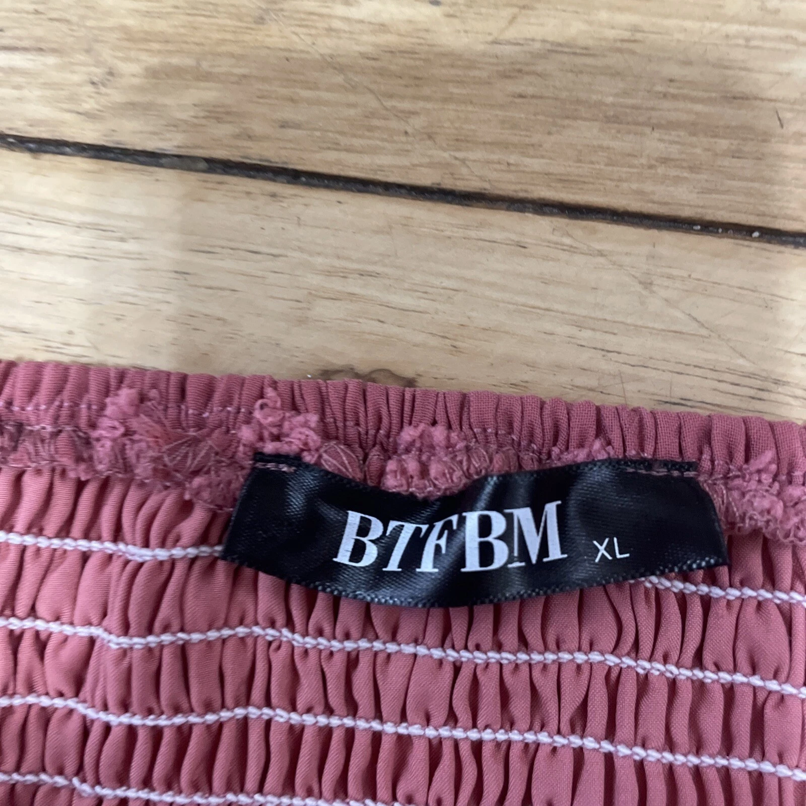 Abito contadino BTFBM midi donna XL lungo manica a sbuffo smock tunica floreale San Valentino