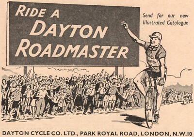 Vintage Dayton Roadmaster Fahrrad Werbung - Original 1953