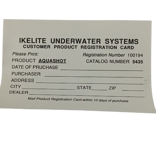 Ikelite AquaShot ll Underwater Digital Camera Housing for Kodak & Fuji 35mm - Picture 15 of 16