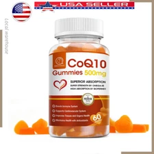 Coenzyme Q10 Gummies Cardiovascular Heart Health Increase Energy & Stamina 500mg