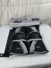 STX Youth Lacrosse Jolt Arm Guards Medium Black White