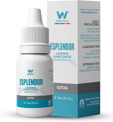 Gotas para los ojos Esplendor Winner World. Eyes Drops, natural product. 