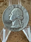 1957 Washington quarter  90% silver    # NR49