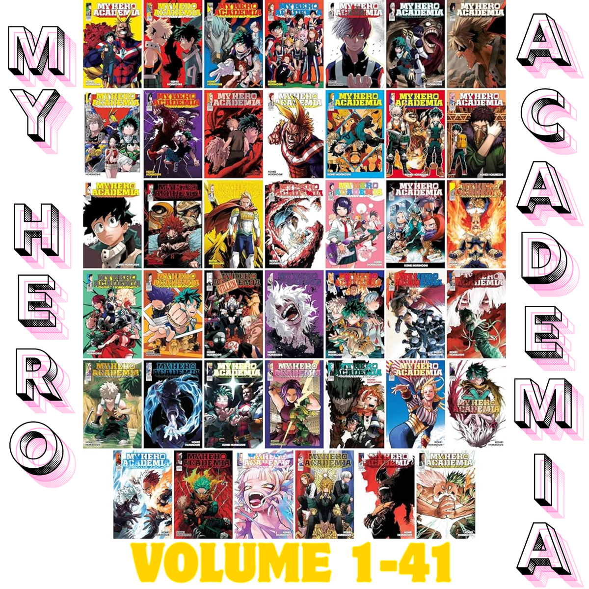 MY HERO ACADEMIA Vol. 1-41 (HALF/FULL SET) Manga New -English