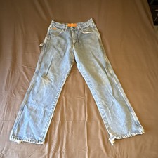 Wrangler Riggs Workwear Flame Resistant Cotton Blue Work Pants 33x32 FRW20