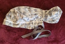 Custom Made Surgical Scrub Caps Gray Toned Forest with Hair Pouch