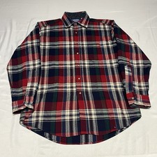 Vintage Pendleton Button Down Shirt Men  s M Plaid 100 Virgin Wool USA Made