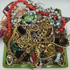 Costume Jewelry Mix Lot 5+ Lb. Vintage To Modern As Is #355