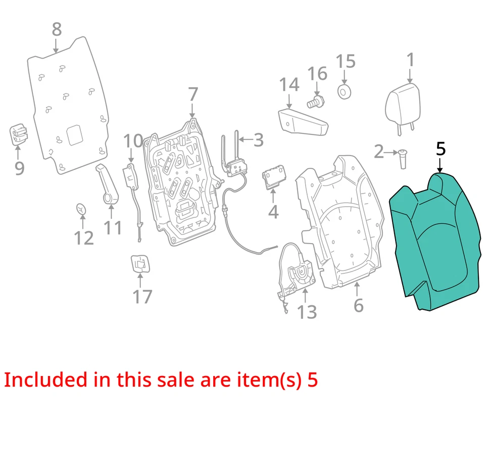 Funda Buick Enclave 2011 R/Asiento Bk Cush *Med 20918187 - Nuevo OEM 20918187 Foto 2 de 3