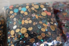 #E1-7  VINTAGE PRECIOSA OVAL MIX CABOCHONS LOT 50 PC