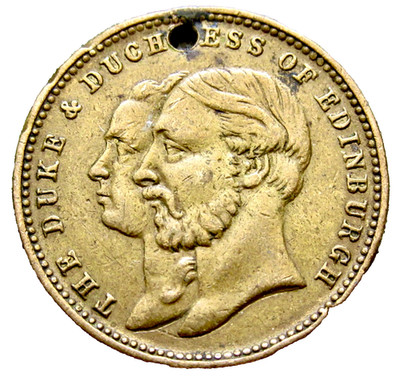 Great Britain 1875 Medalet - Duke of Edinburgh Royal Visit to Leeds, Brass