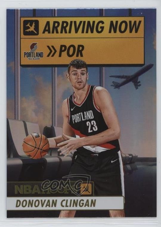 2024-25 Panini NBA Hoops Arriving Now Holo Donovan Clingan #22 Rookie RC 1d13