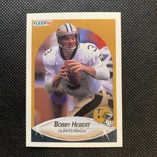 1990 Fleer Bobby Herbert New Orleans Saints #187 NFL Card