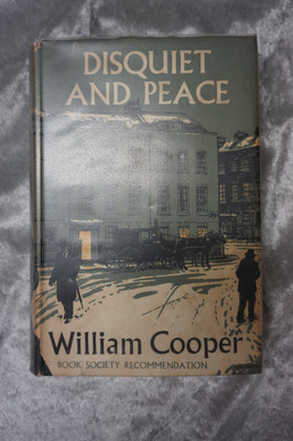 DISQUIET AND PEACE by WILLIAM COOPER - MACMILLAN - 1956 - Hardback/Dustwrapper